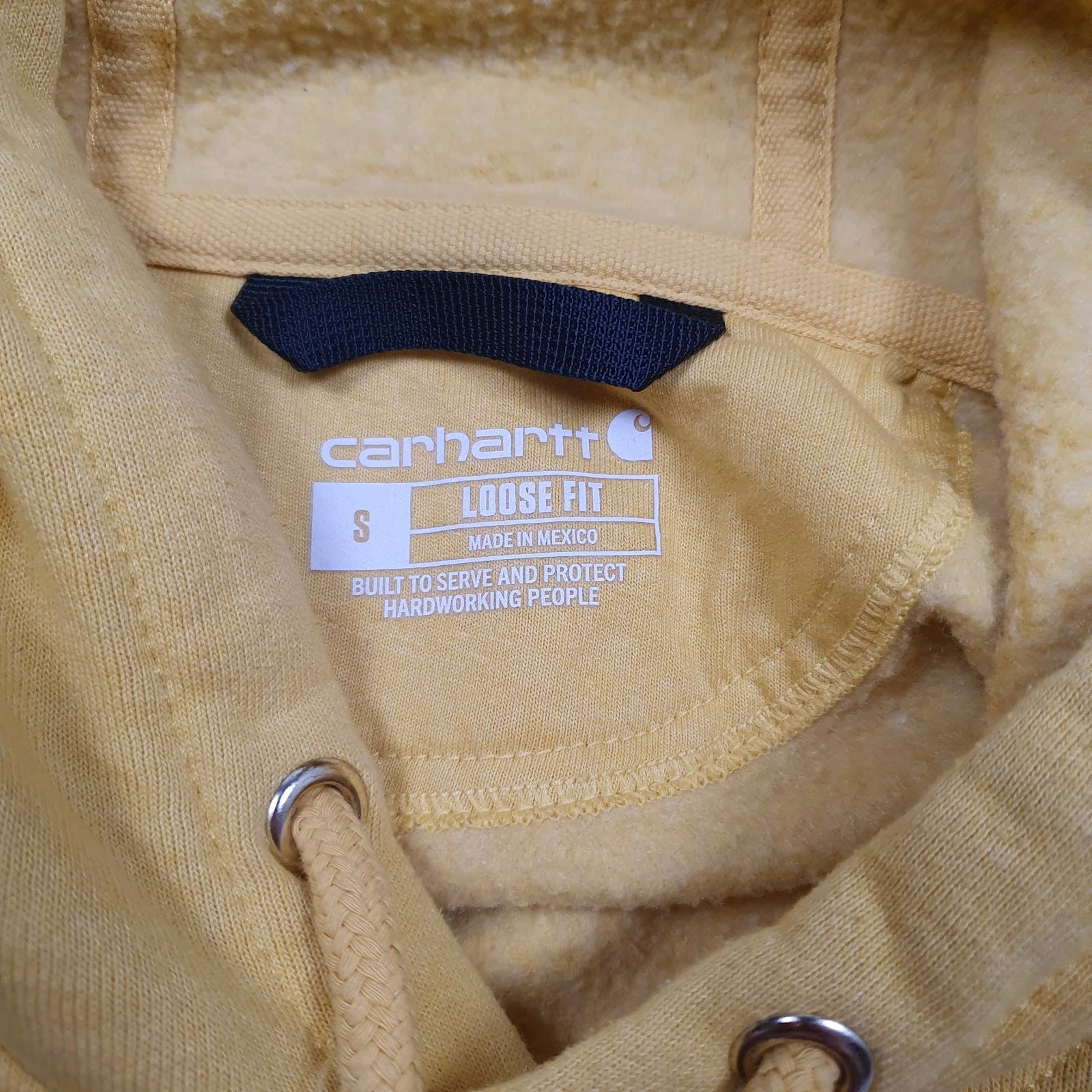 Mens Yellow Carhartt  Hoodie Jumper
