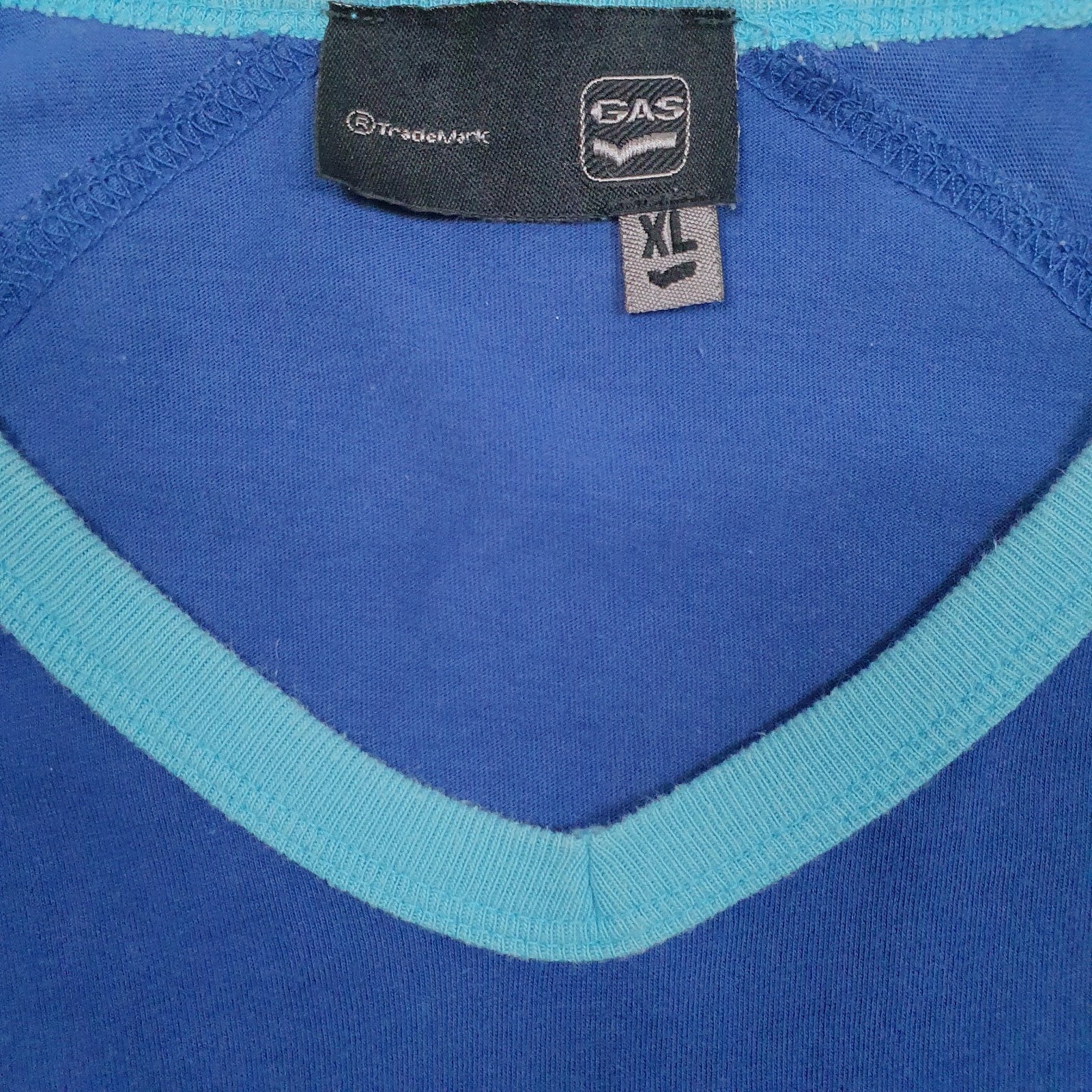 Mens Blue Gas   T Shirt