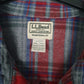 Mens Grey L.L.Bean Flannel  Shirt