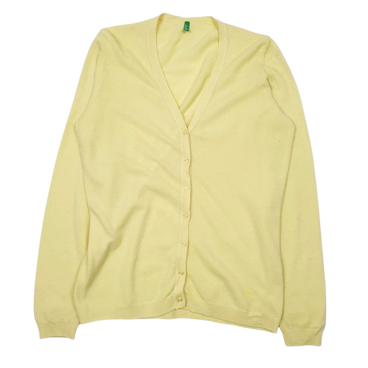 Womens Yellow United Colors Of Benetton  Cardigan Jumper