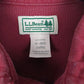 Mens Burgundy L.L.Bean Chamois  Shirt