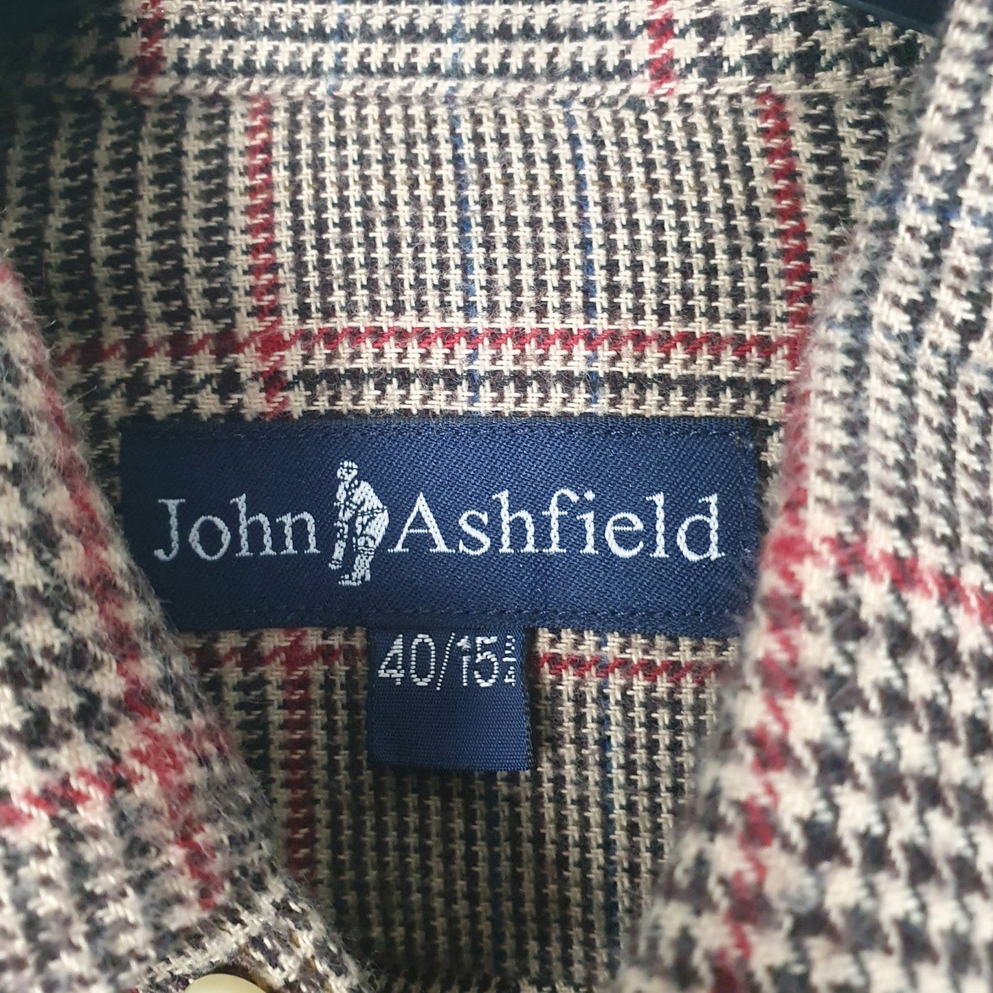 Mens Brown John Ashfield Flannel  Shirt
