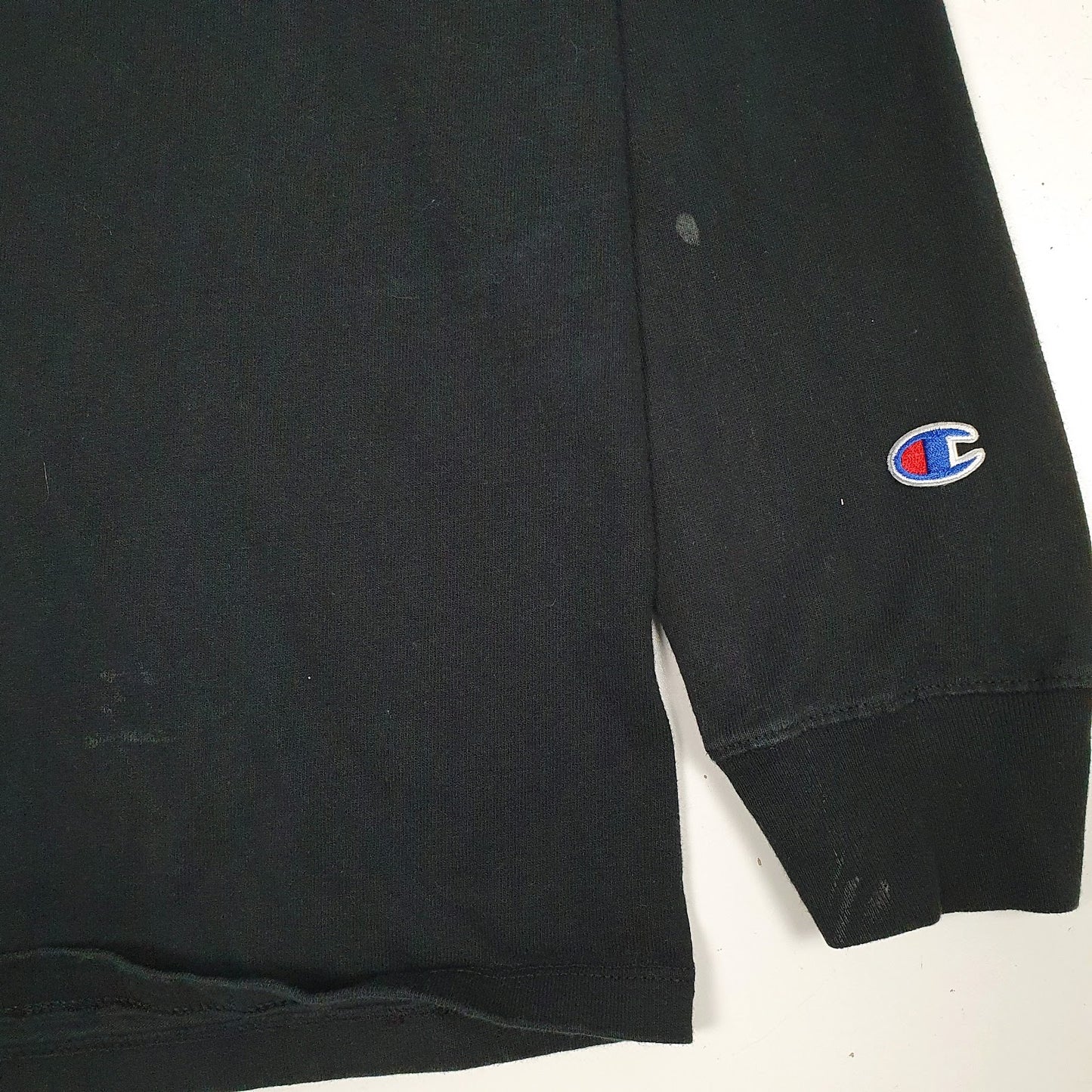 Mens Black Champion Lightweight Crewneck Jumper
