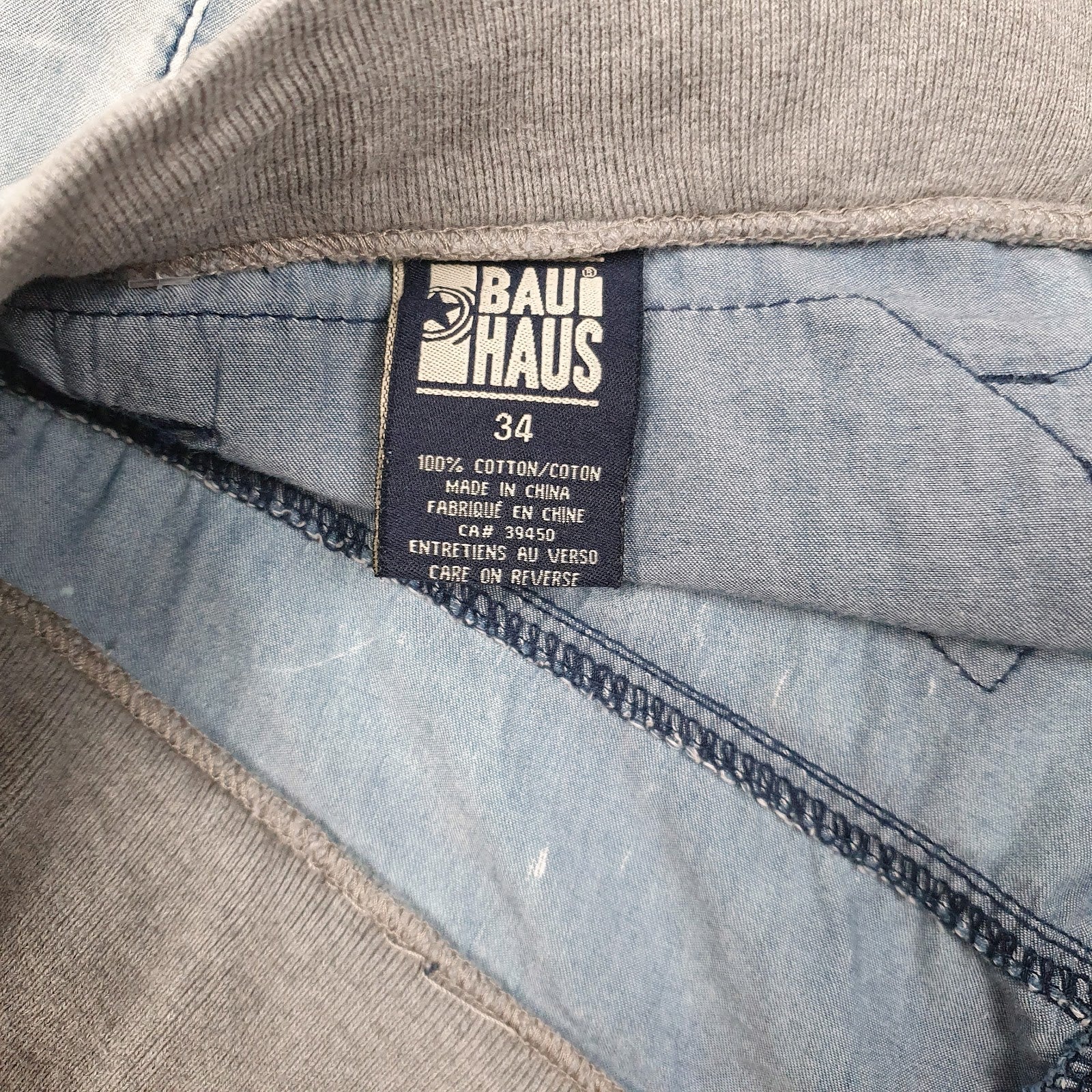 Mens Blue Bauhaus Denim  Shorts