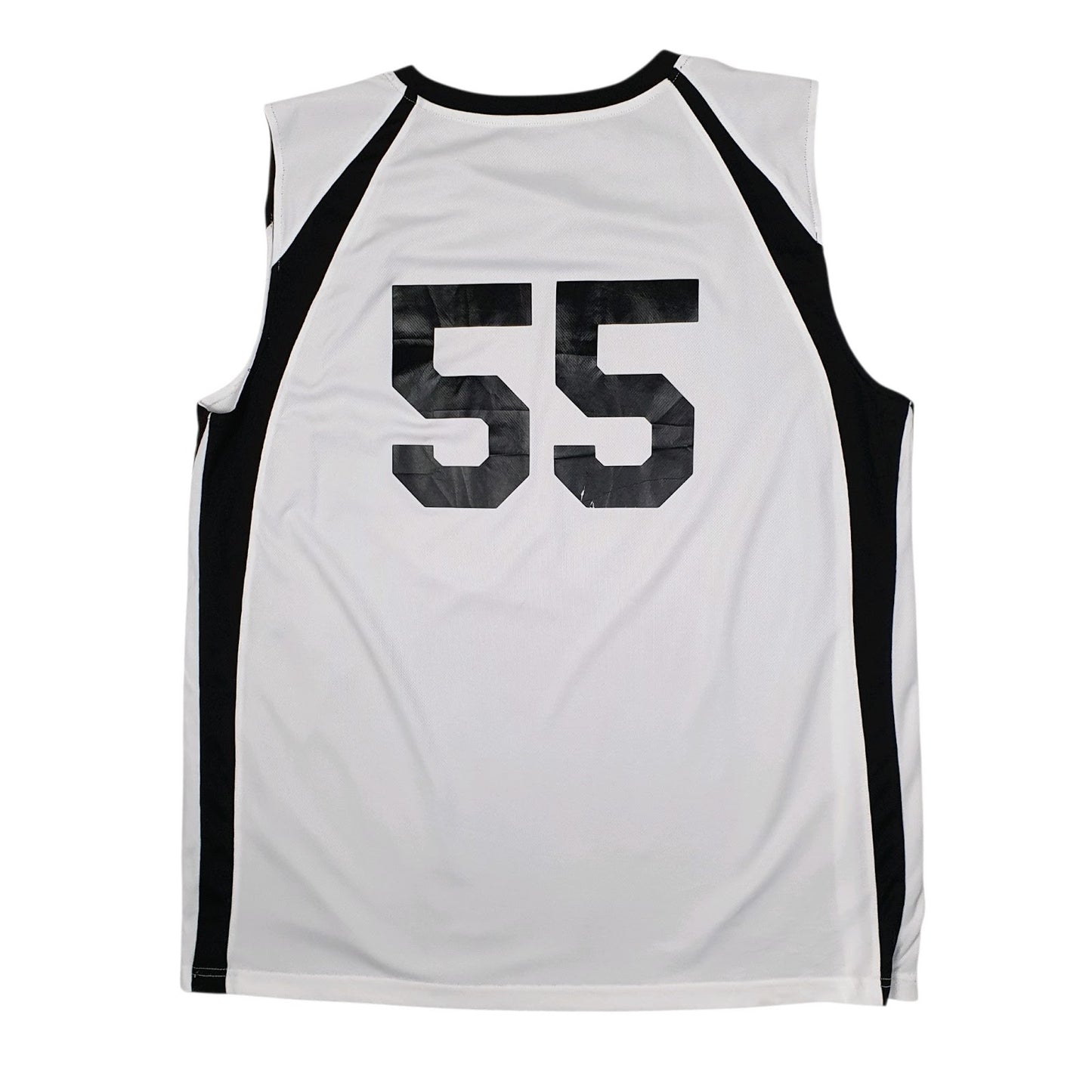 Mens White Alleson Athletic Basketball Jersey Reversible  T Shirt