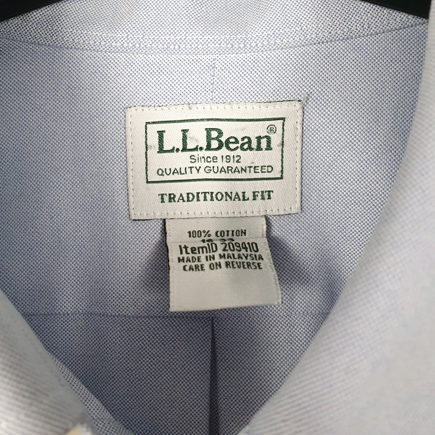 Mens Blue L.L.Bean   Shirt