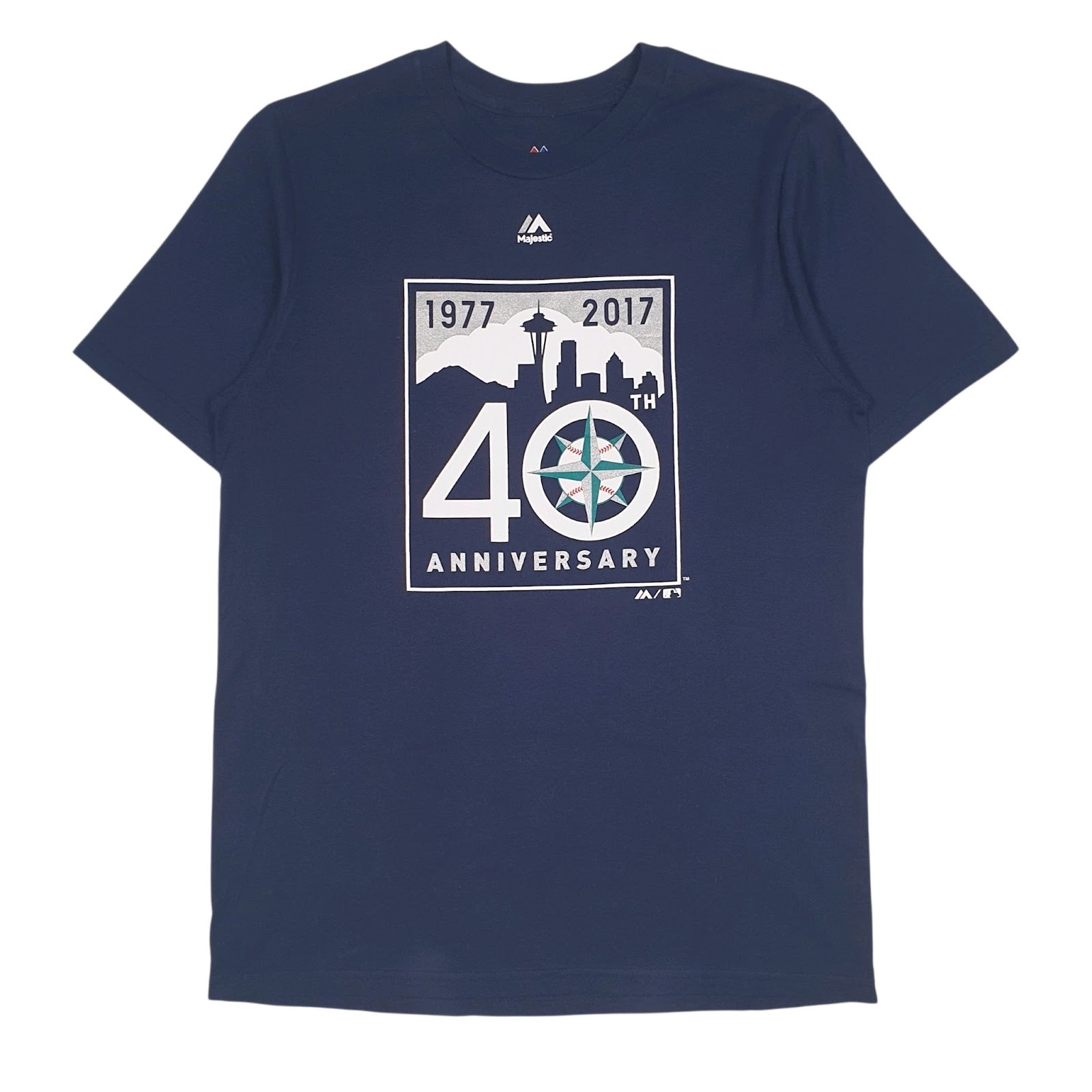 Womens Navy Majestic MLB Short Sleeve T Shirt