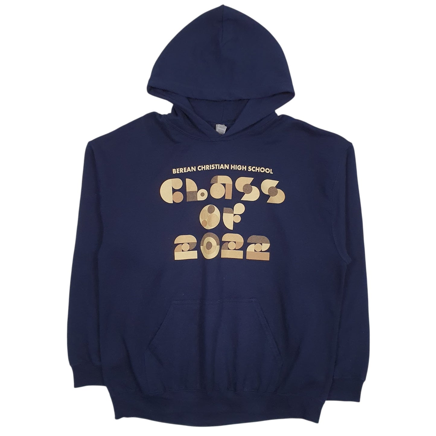 Mens Navy Gildan  Hoodie Jumper