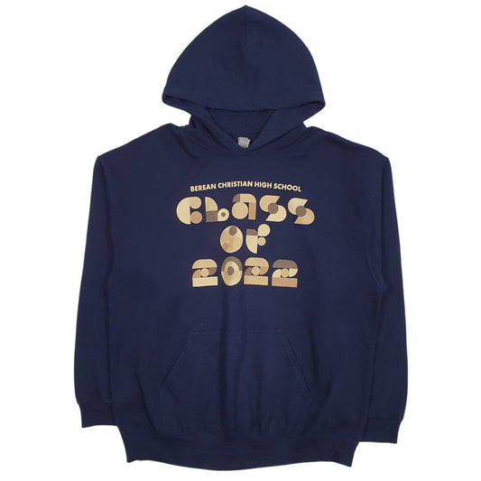 Mens Navy Gildan  Hoodie Jumper