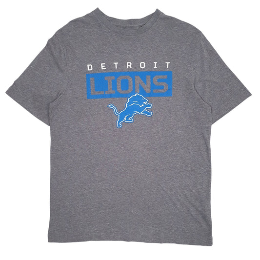 Mens Grey NFL Detroit Lions Short Sleeve T Shirt