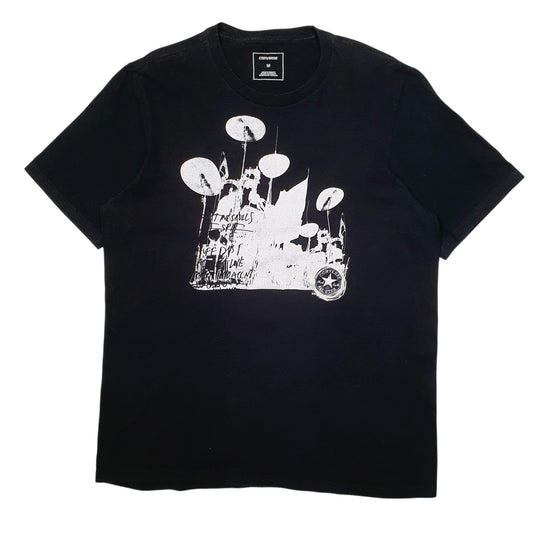 Mens Black Converse Music Band Short Sleeve T Shirt