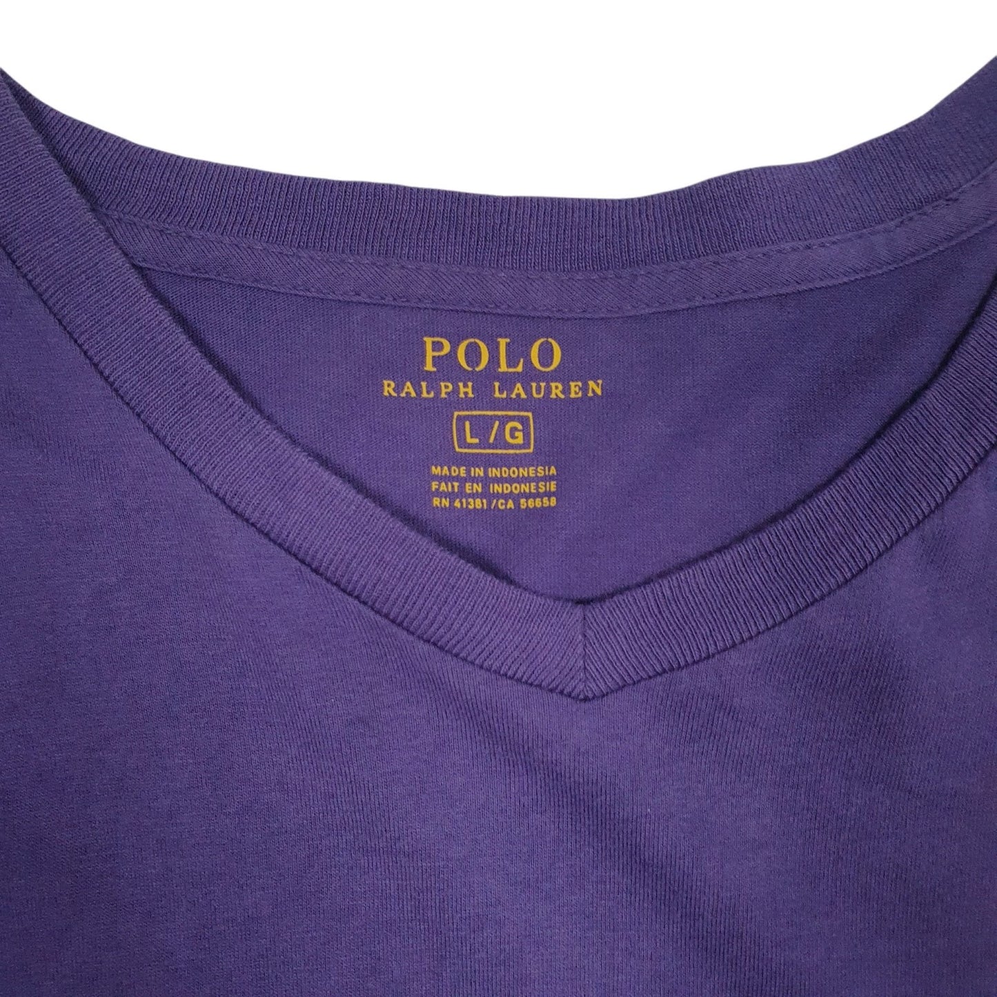 Mens Purple Polo Ralph Lauren   T Shirt