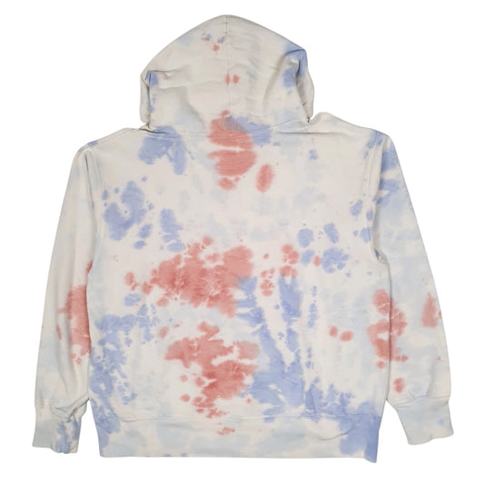 Mens White Champion Tie Dye Hoodie Jumper