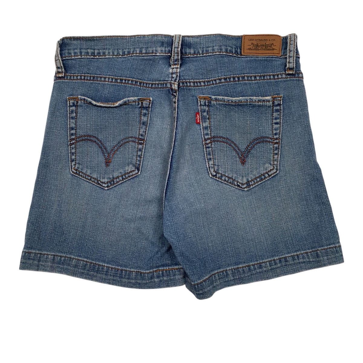 Womens Blue Levis   Shorts