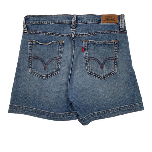 Womens Blue Levis   Shorts