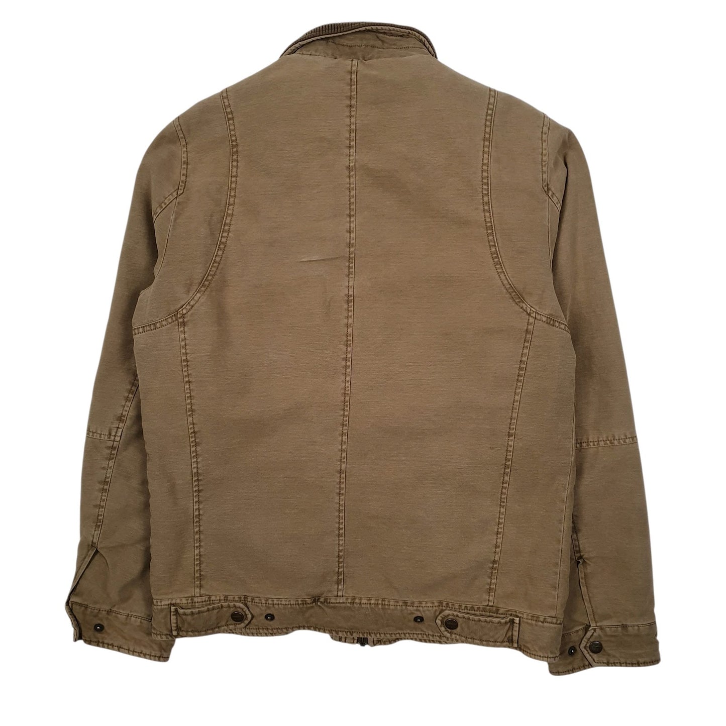 Mens Brown Levis Chore Windbreaker Padded  Coat