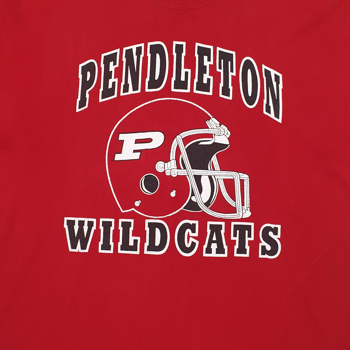 Mens Red Jerzees Pendleton Wildcats  T Shirt