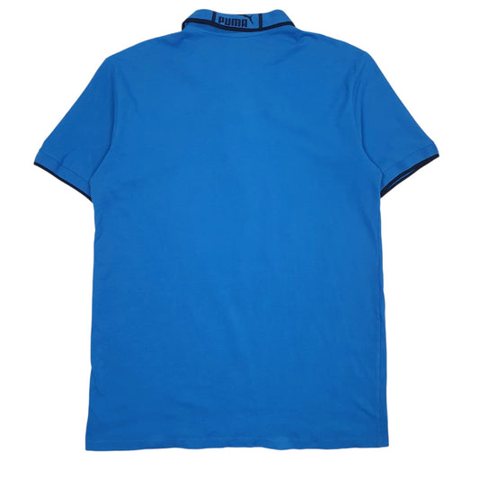 Mens Blue Puma   Polo Shirt