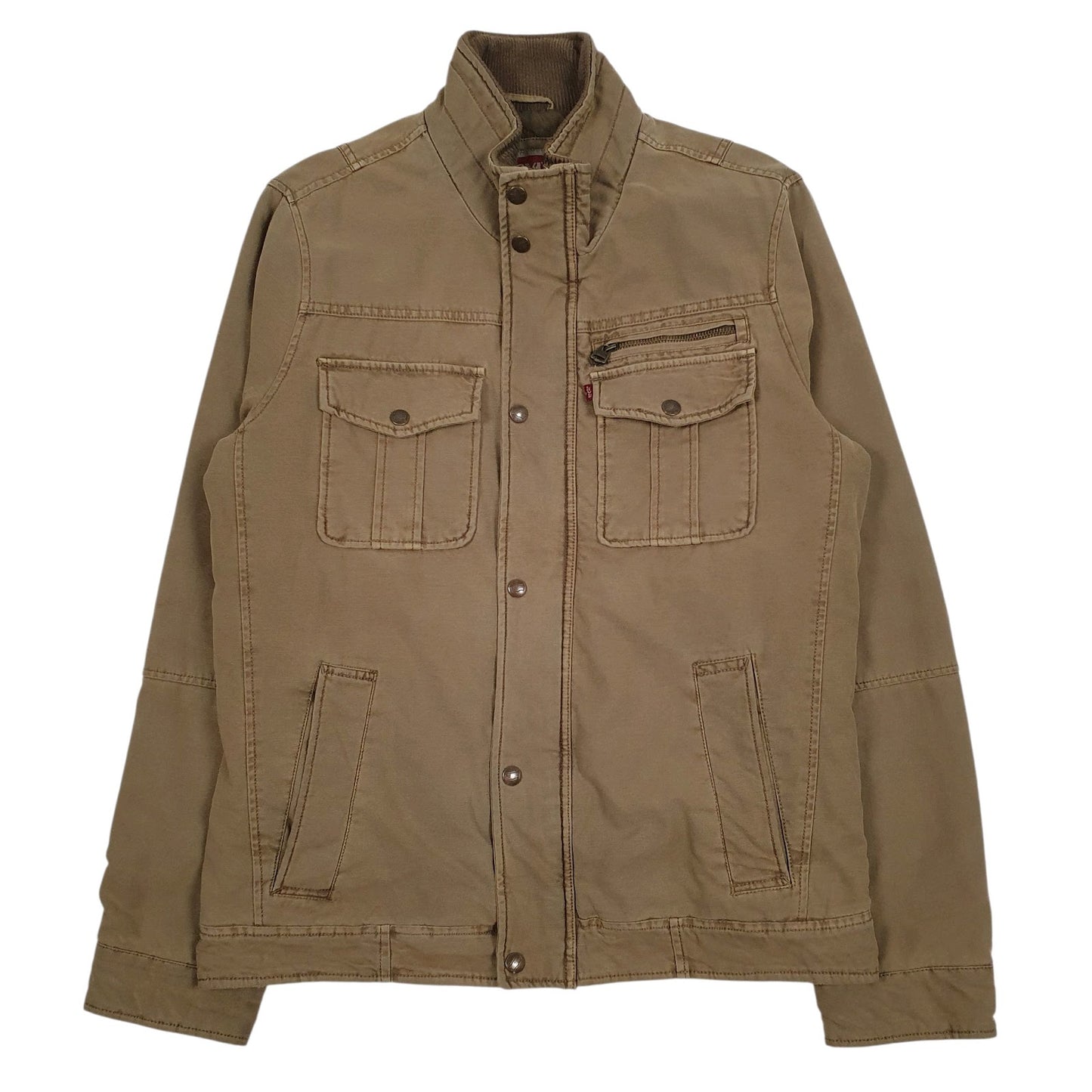 Mens Brown Levis Padded  Coat