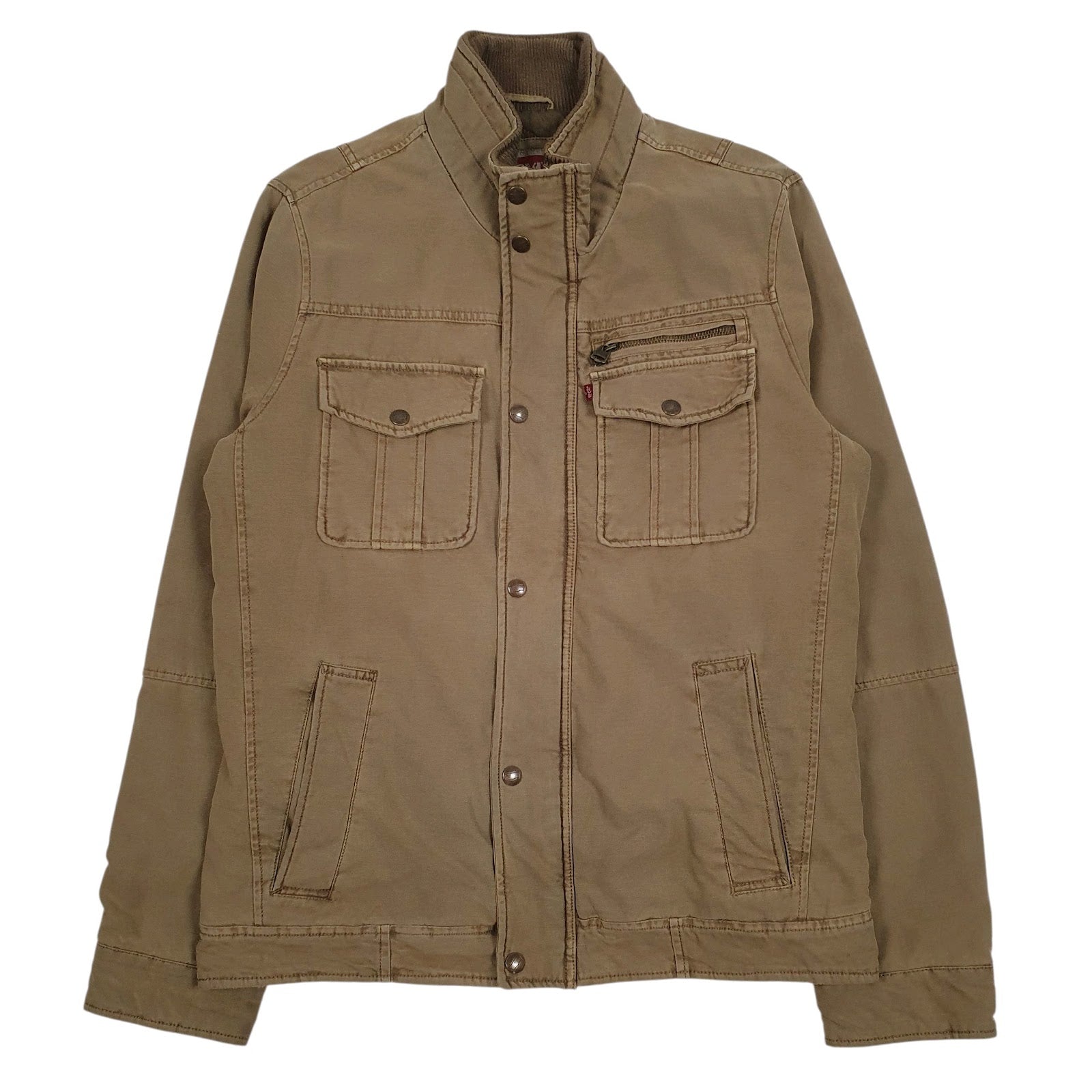 Mens Brown Levis Padded  Coat