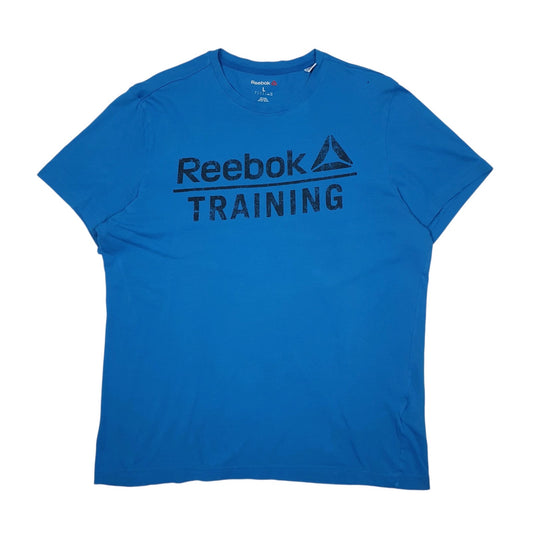 Mens Blue Reebok  Short Sleeve T Shirt