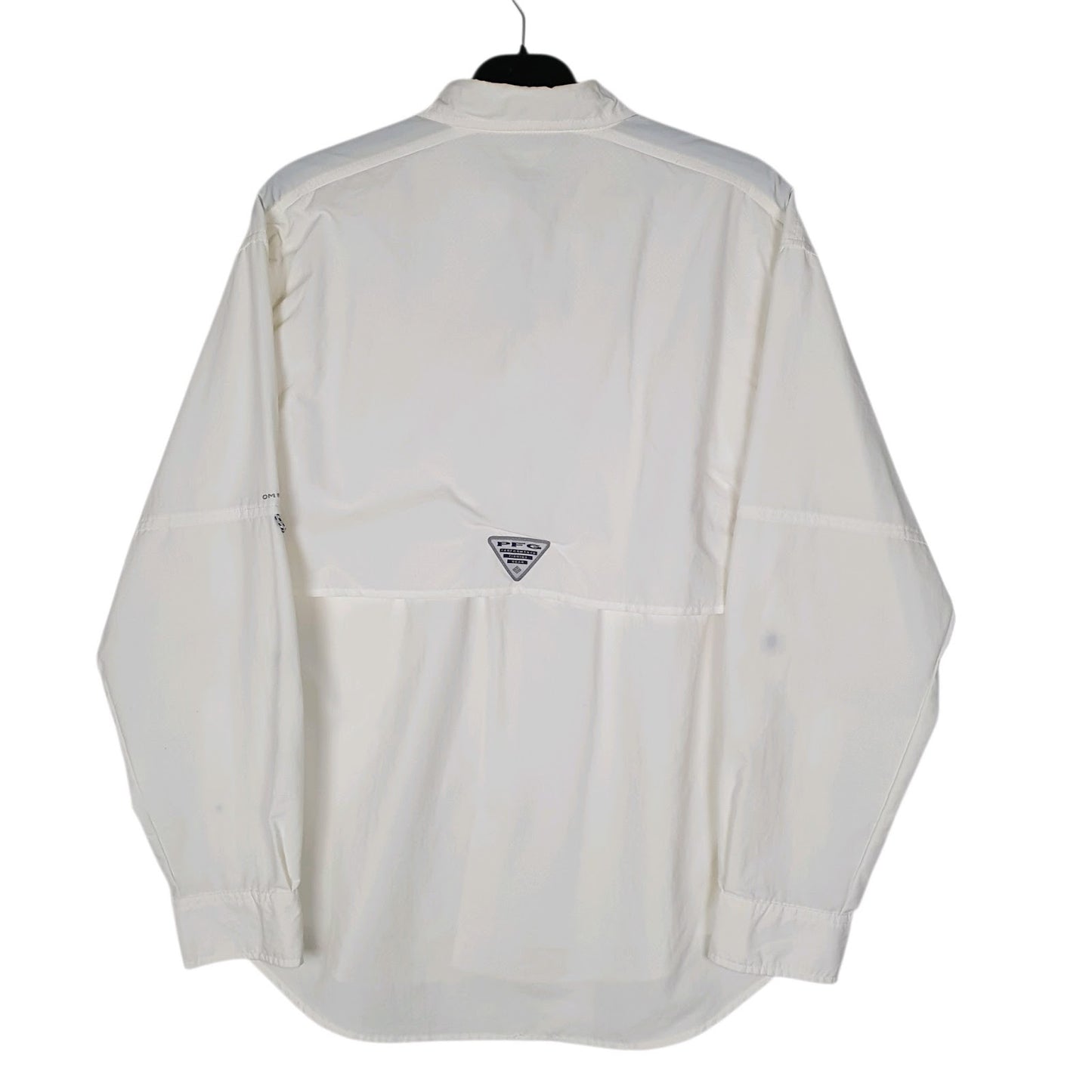 Mens White Columbia Sportswear Company PFG Fishing Omni Shade  Shirt