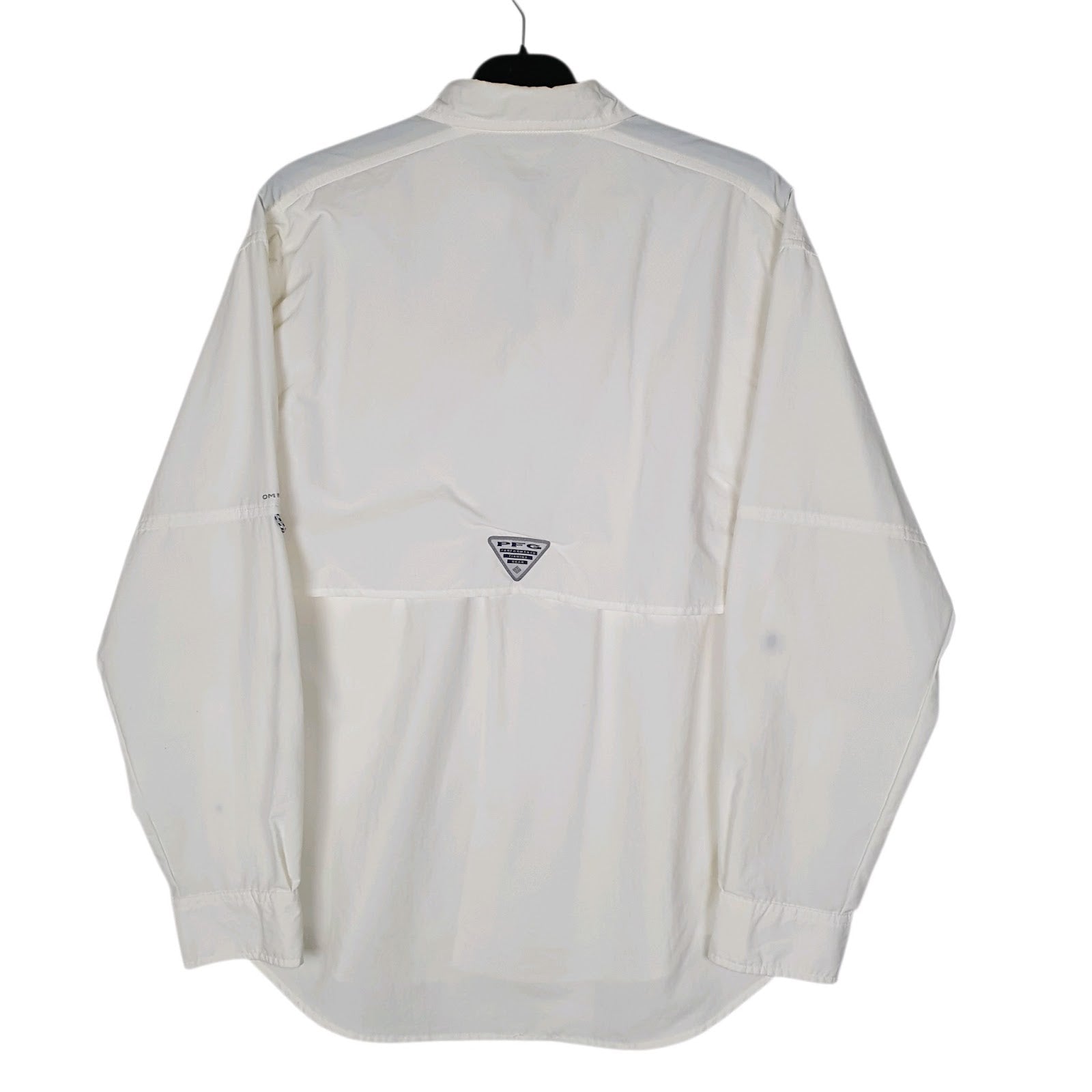 Mens White Columbia Sportswear Company PFG Fishing Omni Shade  Shirt