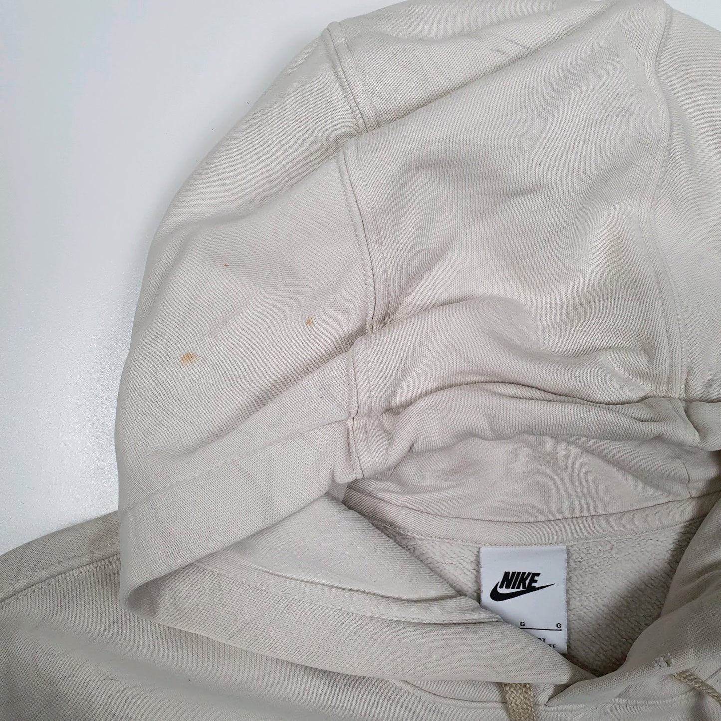 Mens Beige Nike  Hoodie Jumper