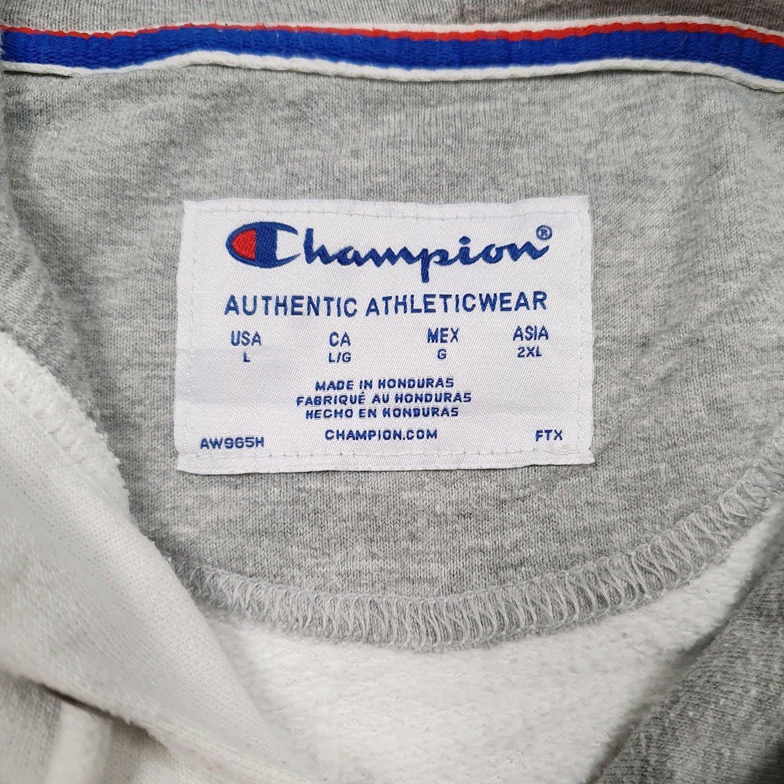 Mens White Champion  Hoodie Jumper