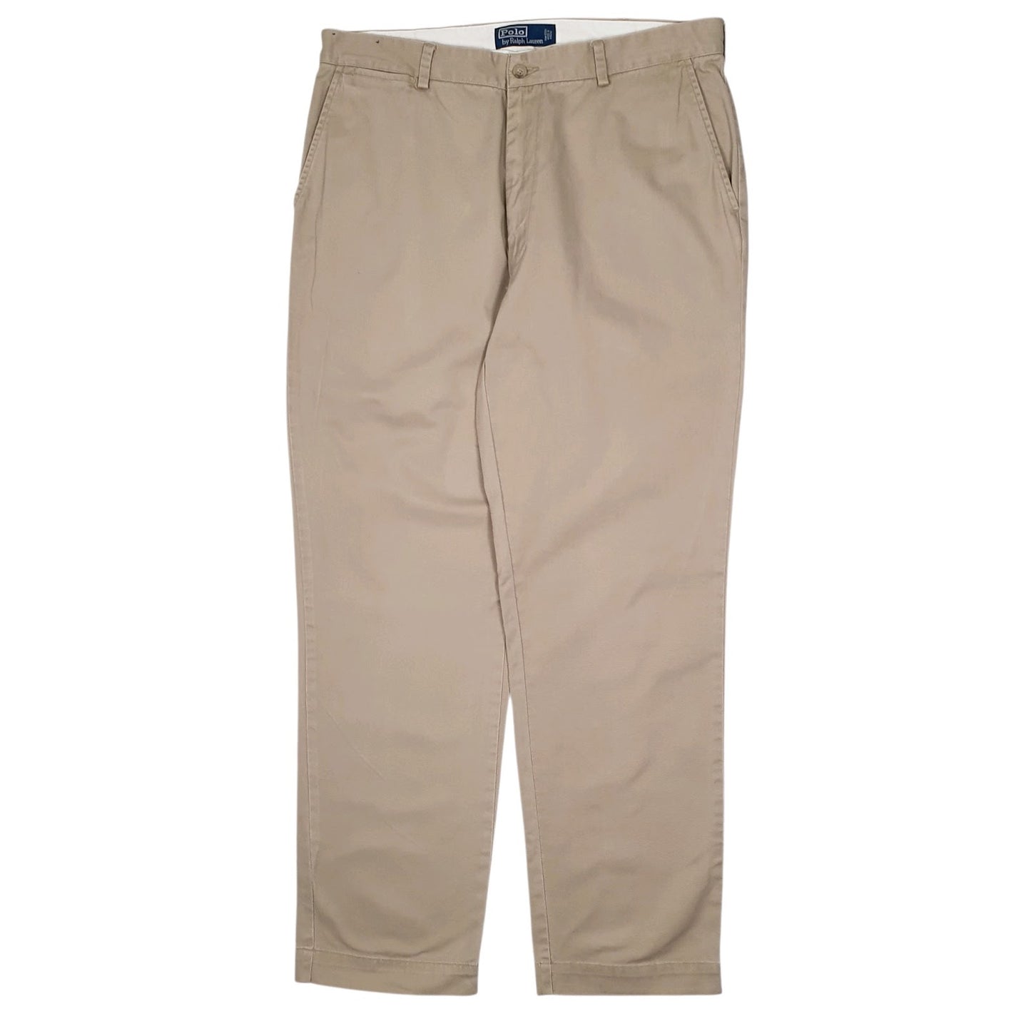 Mens Beige Polo Ralph Lauren Vintage 00s Chino Trousers