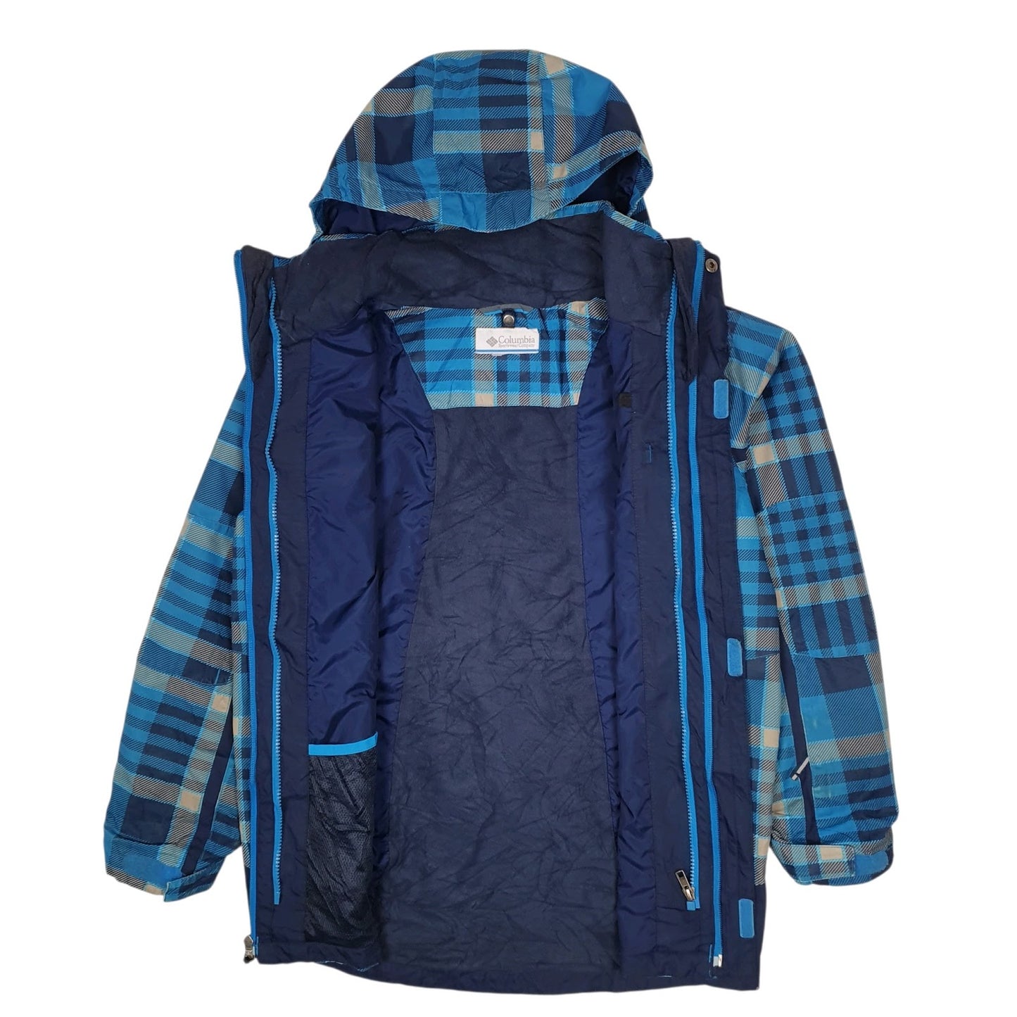 Mens Blue Columbia Sportswear Company Windbreaker  Coat