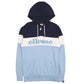 Mens Blue Ellesse Hooded Spellout Quarter Zip Jumper
