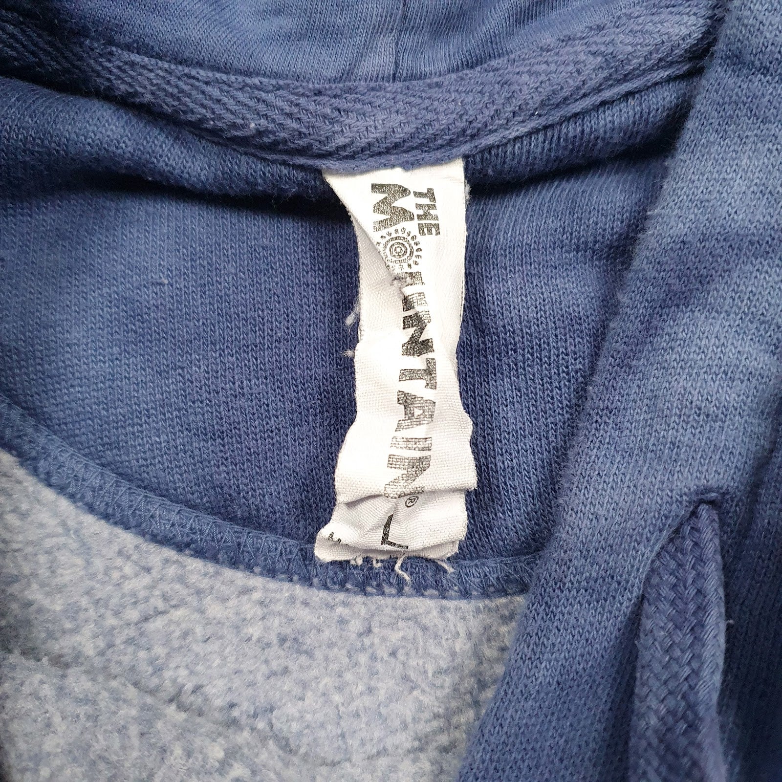 Mens Blue The Mountain  Hoodie Jumper