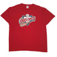 Mens Red Fruit Of The Loom Knock Cancer Out The Park Short Sleeve T Shirt