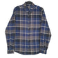 Mens Blue Eddie Bauer Flannel Long Sleeve Shirt