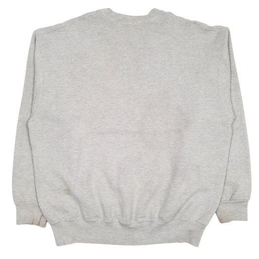 Mens Grey Pro Player Vintage 90s NFL Oakland Raiders Crewneck Jumper