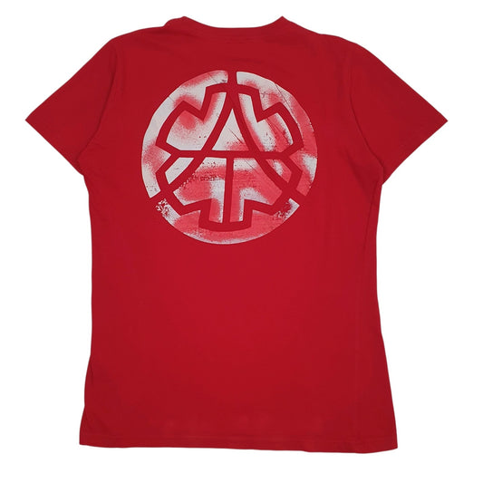 Mens Red Armani   T Shirt