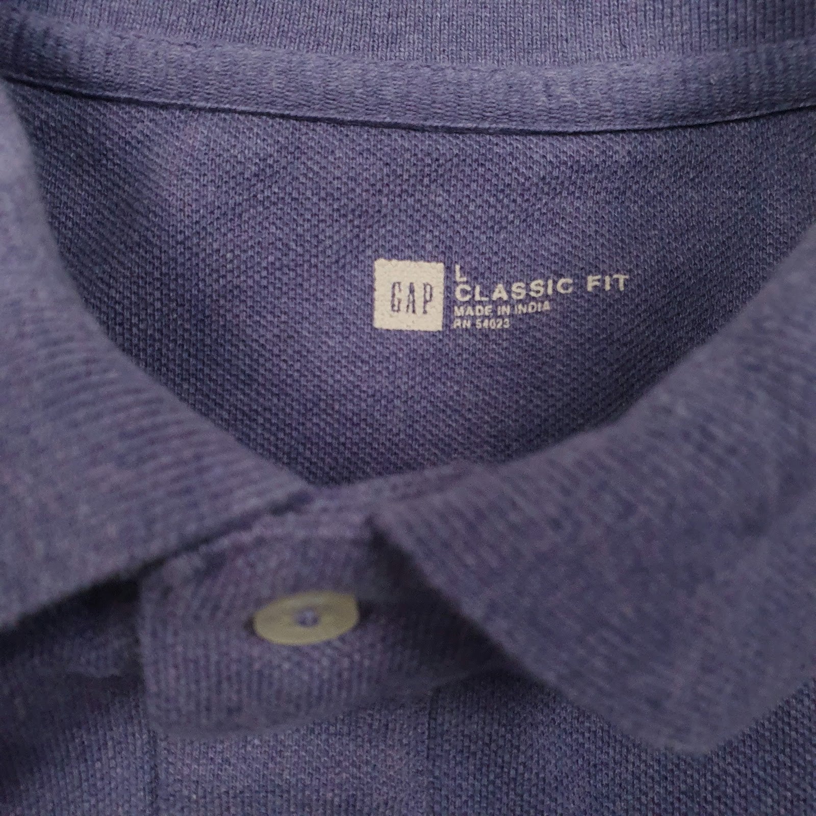 Mens Purple Gap   Polo Shirt