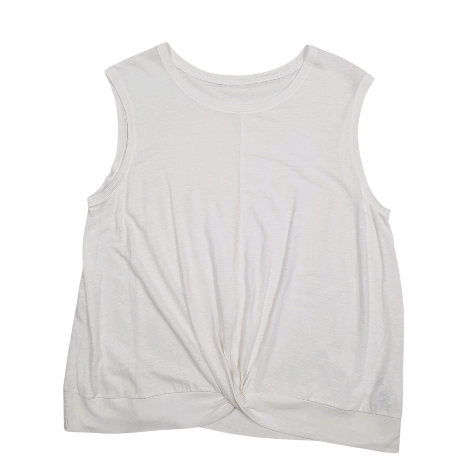 Womens White M&S  Sleeveless T Shirt