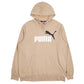 Mens Brown Puma Spellout Hoodie Jumper