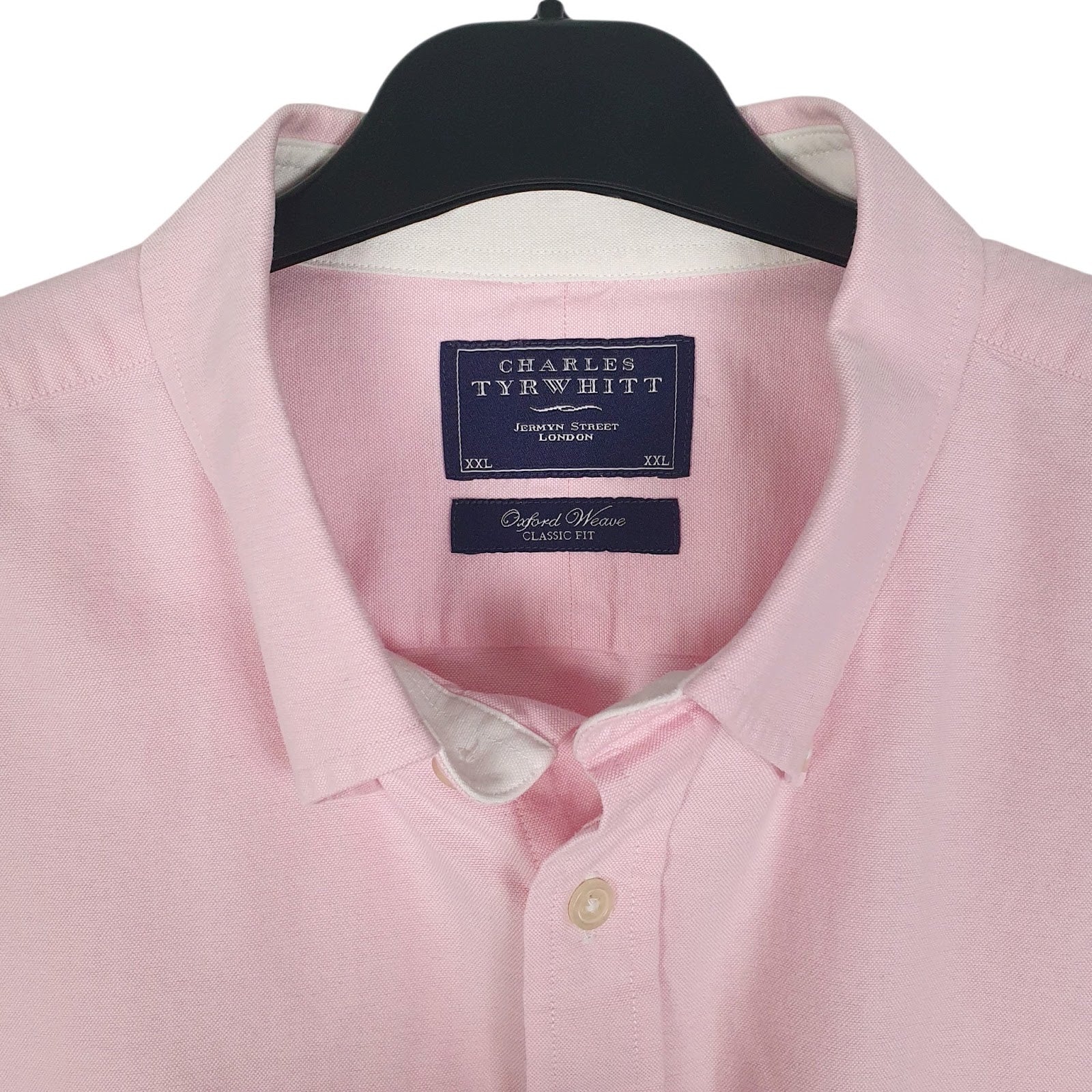 Mens Pink Charles Tyrwhitt Oxford Weave  Shirt