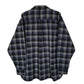 Mens Navy L.L.Bean Chamois Plaid  Shirt