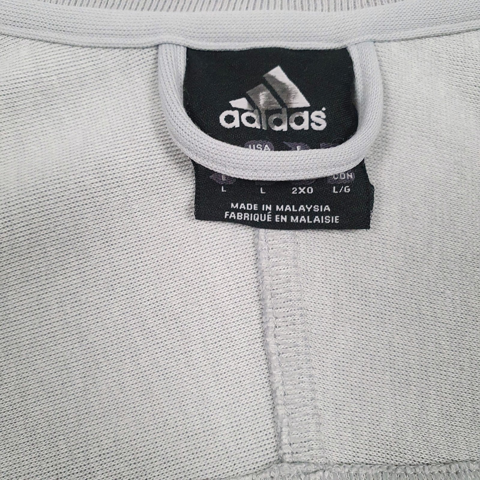 Mens Grey Adidas  Full Zip Jumper