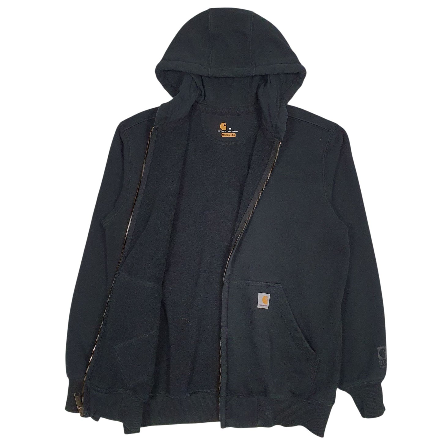 Mens Black Carhartt General Pump Full Zip Jumper