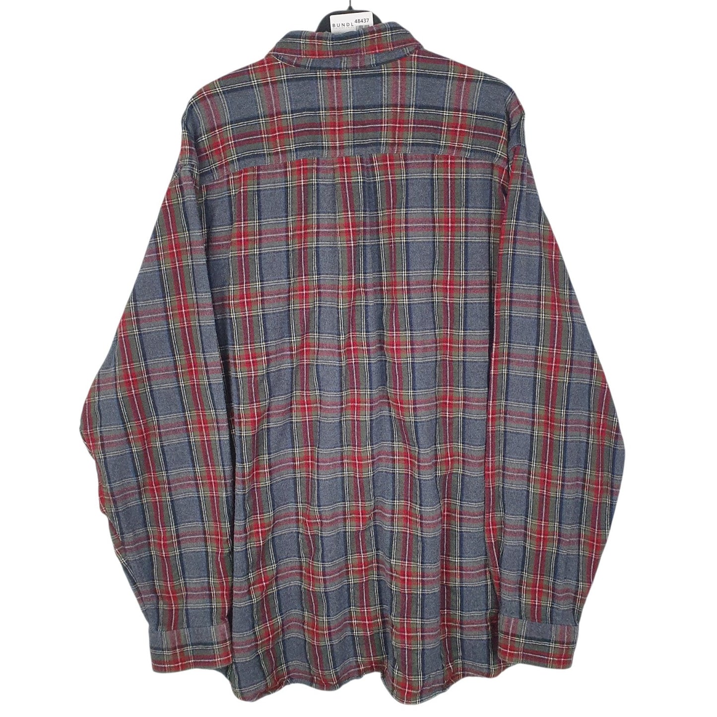 Mens Grey L.L.Bean Flannel  Shirt