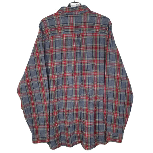 Mens Grey L.L.Bean Flannel  Shirt