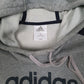 Mens Grey Adidas  Hoodie Jumper