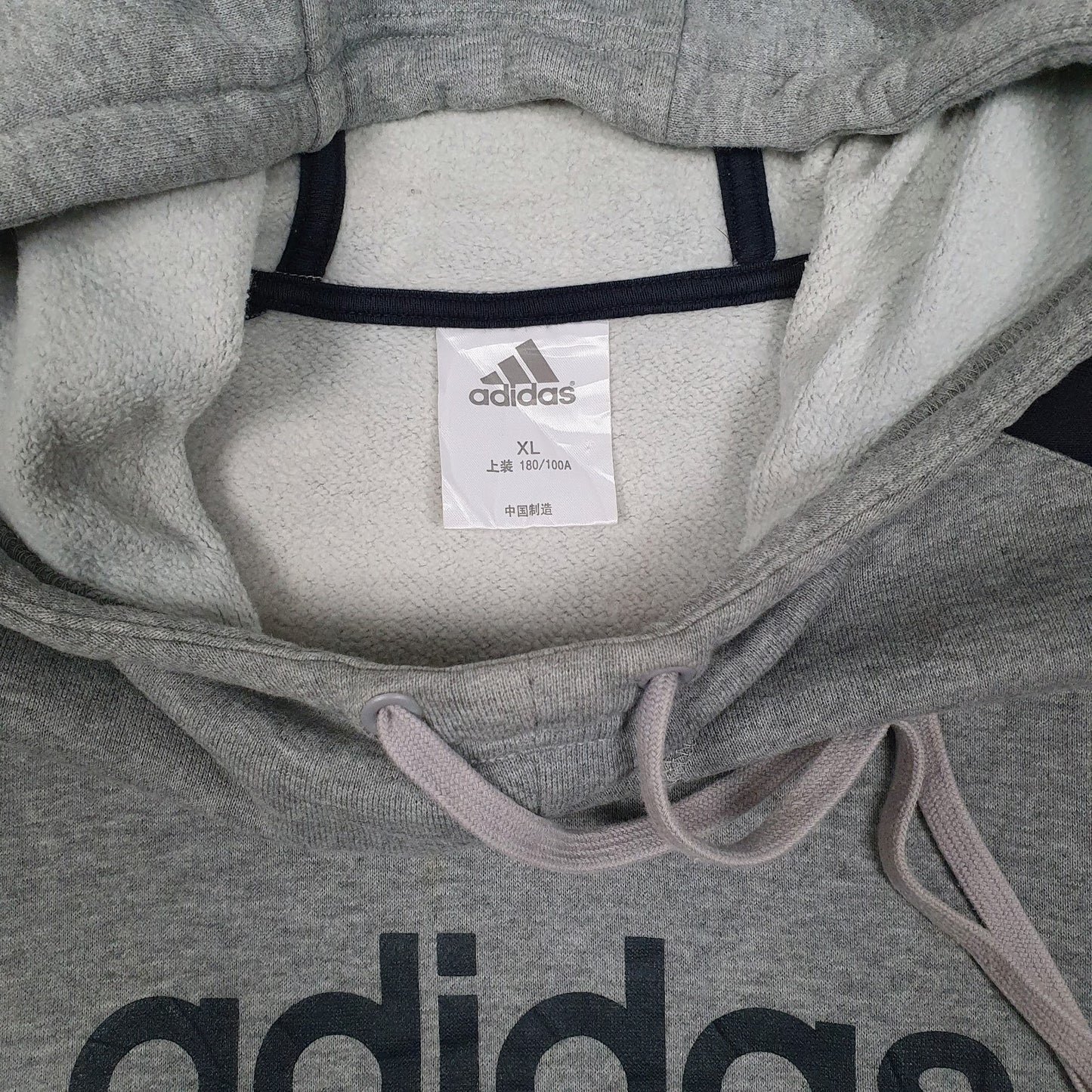 Mens Grey Adidas  Hoodie Jumper