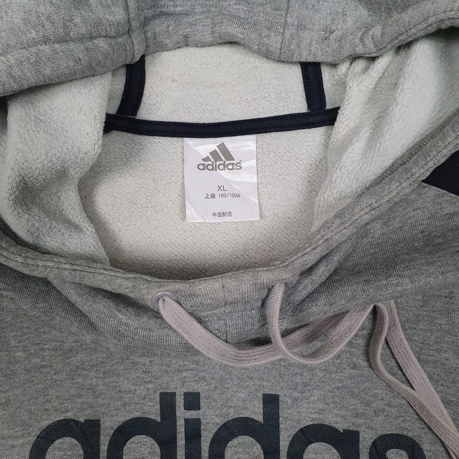 Mens Grey Adidas  Hoodie Jumper