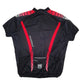 Mens Black Santini Cycling Jersey  T Shirt